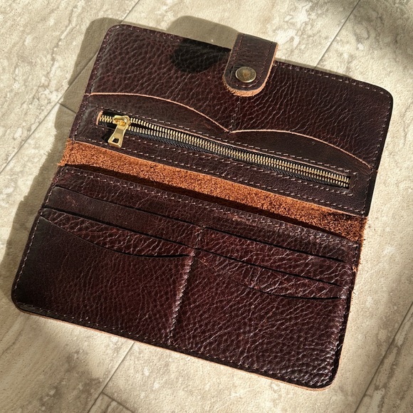 Portland leather goods Dark Brown Leather Wallet - Picture 2 of 5